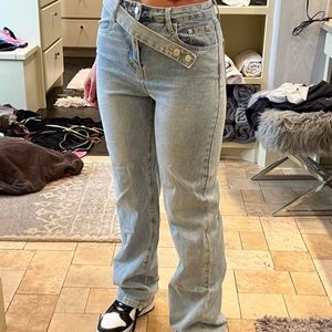 White Fox Straight Leg Jeans